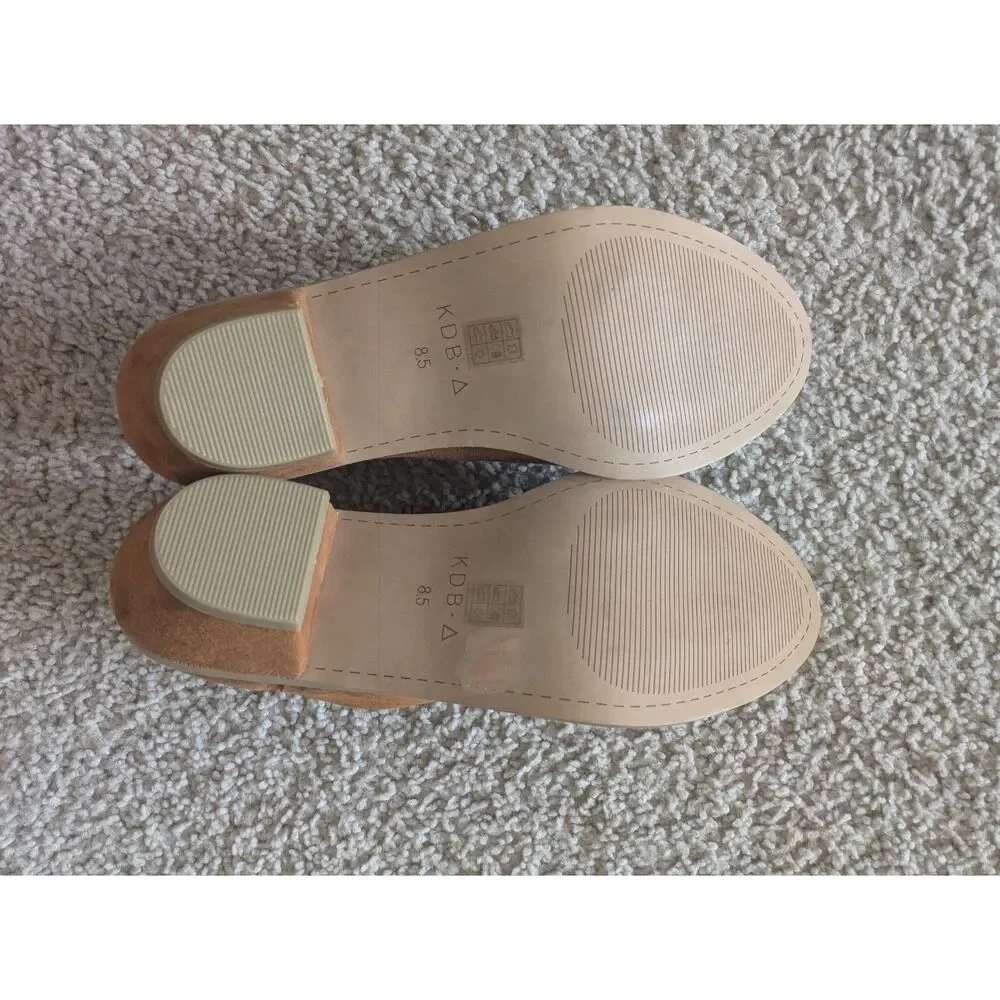 Kelsi Dagger Brooklyn Kenmare Suede Gold Tan Booties Sz 8.5